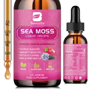 BEWORTHS 3000MG Sea moss Liquid Drop Organic