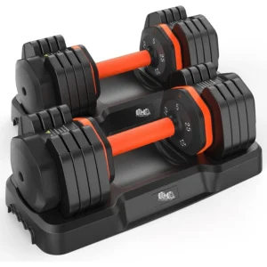 Adjustable Dumbbells Set, 5LB to 25LB Dumbbell Pair