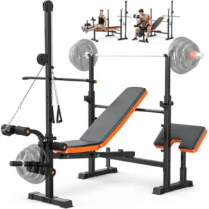 880LBS Adjustable Weight Bench with Leg Extension