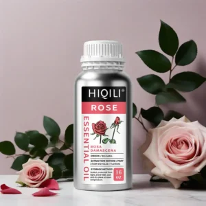 HIQILI 500ML Pure Rose Ginger Peppermint Cinnamon Essential Oil for Diffuser Aromatherapy Skin Care Massage & DIY Body Lotion