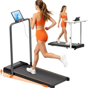 Walking Pad with 12% Incline, Under Desk Treadmill