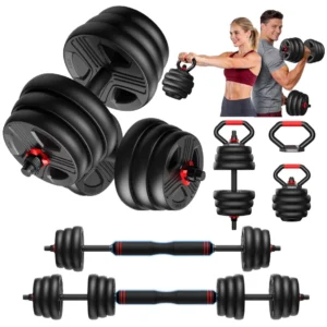 Adjustable 5 in 1 Free Weights Set, 20/35/45/70/90LB