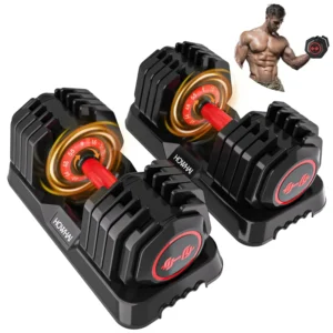 55lb Adjustable Dumbbell, 10 in 1 Hand Adjustable Weights