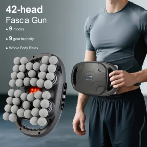 42 Heads Fascia Gun Wireless Vibration Body Massage Gun